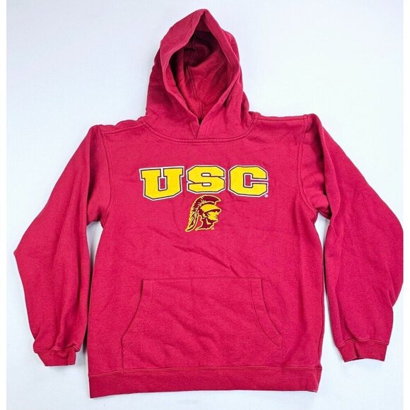 Reebok Heisman Collection Size XL 18/20 Youth USC Trojans Red Pullover Hoodie - Picture 1 of 9